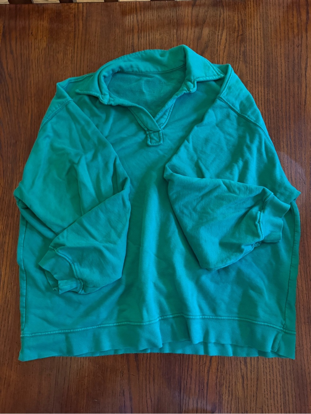Green Daily Drills Polo Sweatshirt